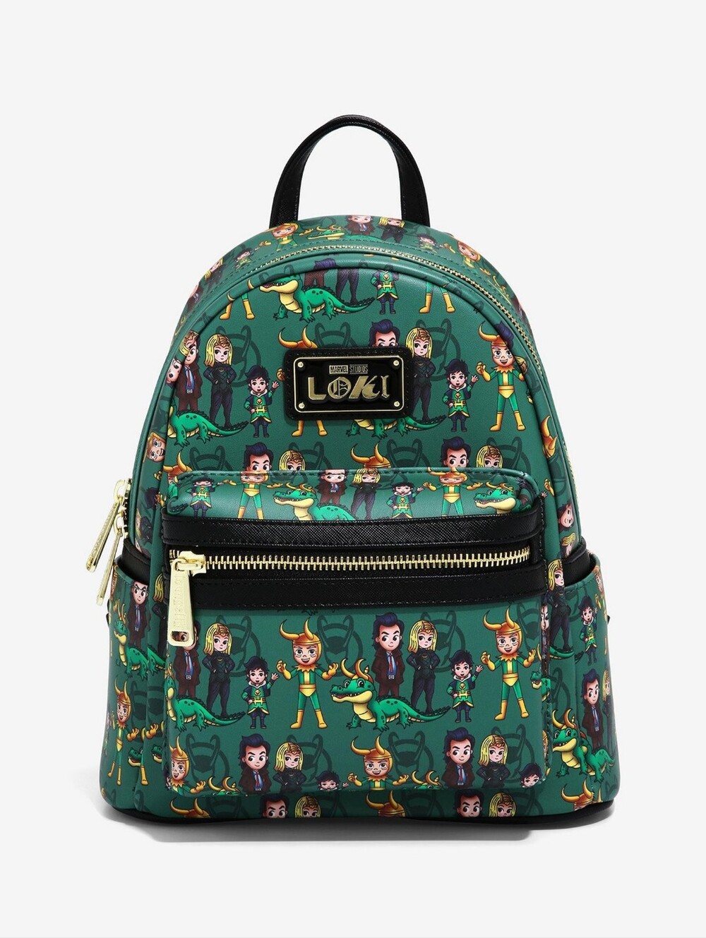 NWT Loungefly Green Loki Variant Mini Backpack